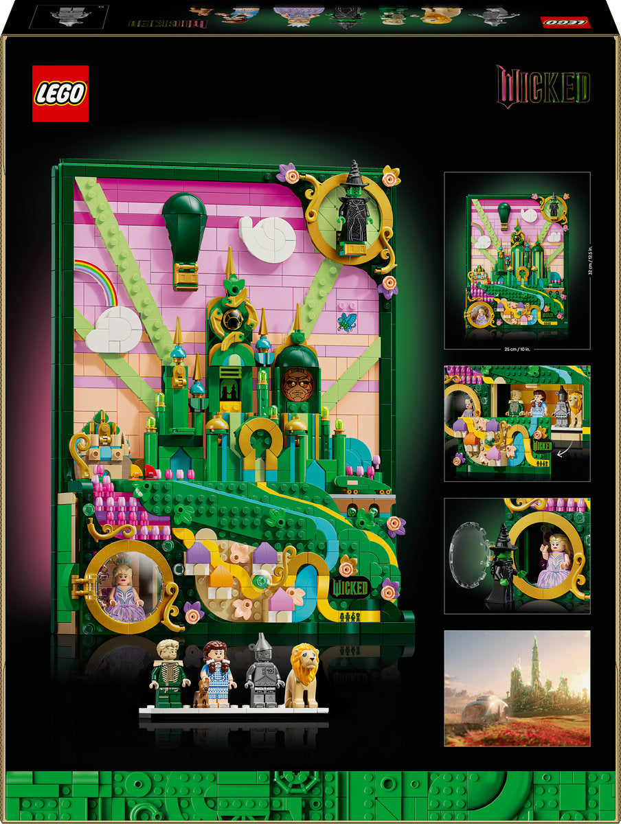 LEGO Wicked Emerald City Wall Art Building Set 75685