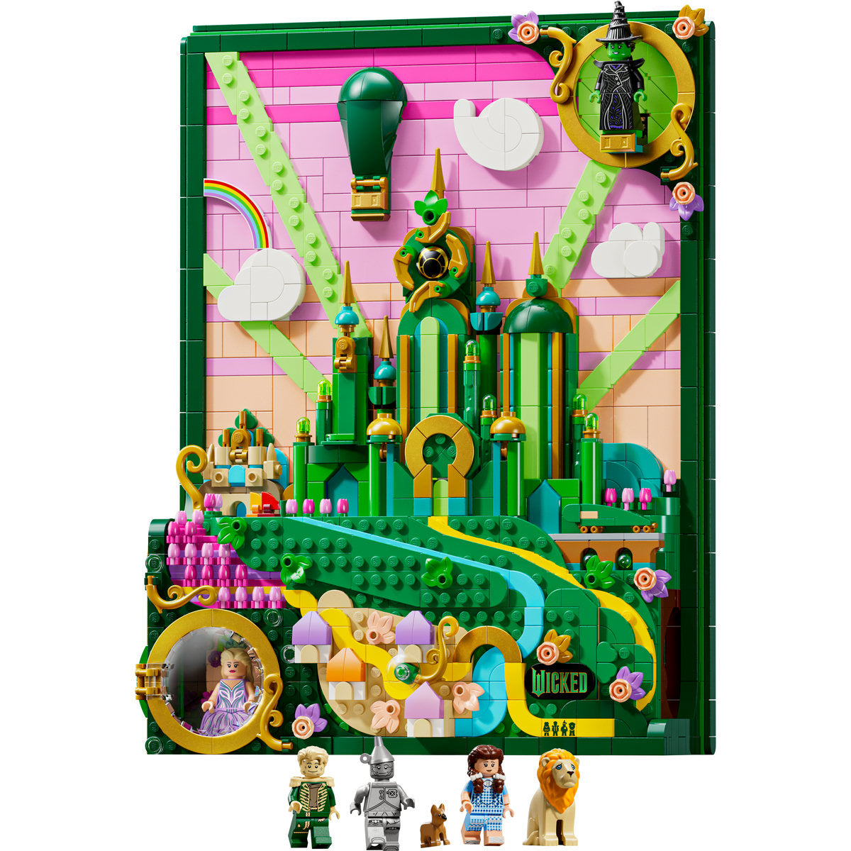 LEGO Wicked Emerald City Wall Art Building Set 75685