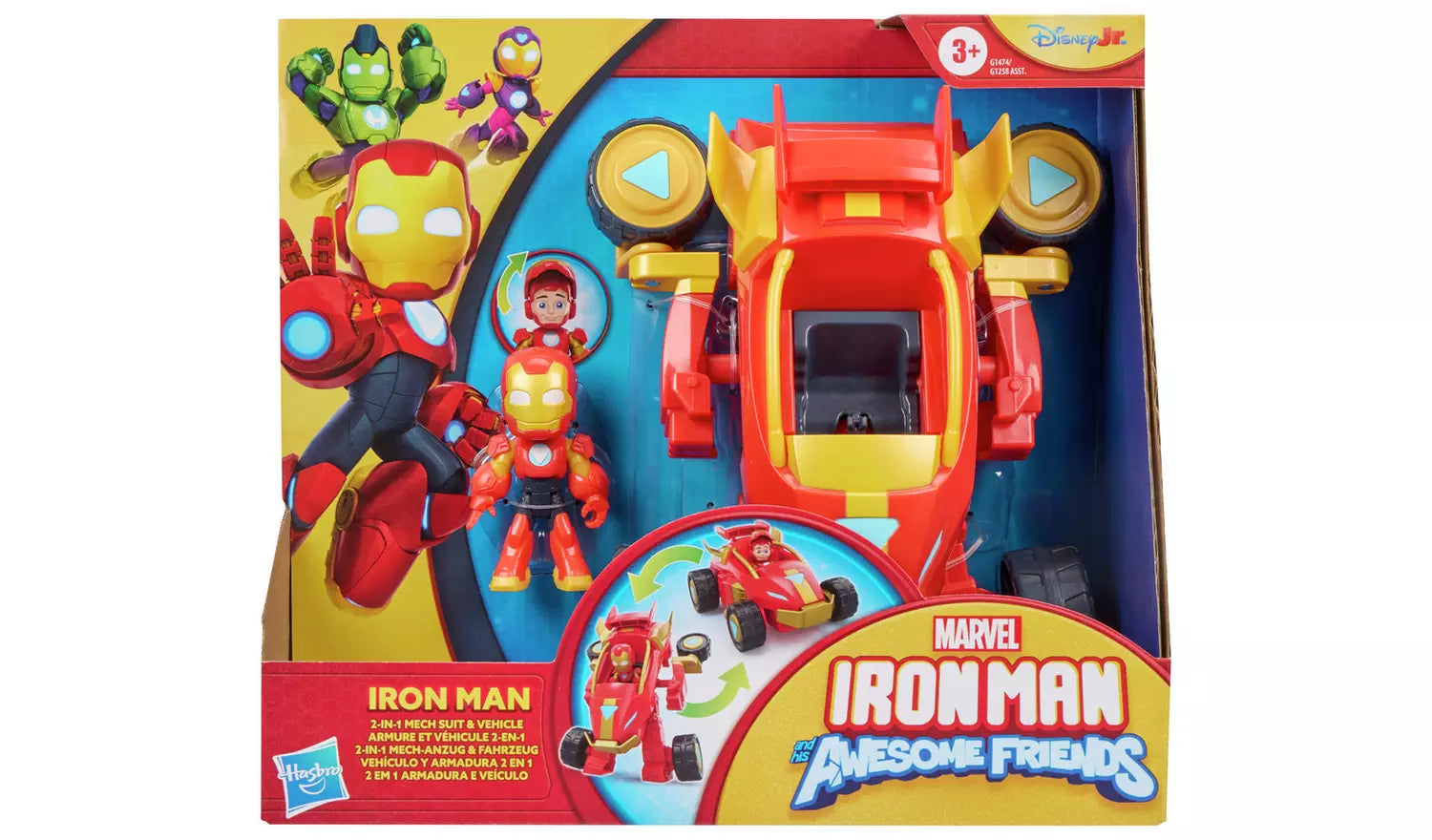 Marvel Iron Man 2 in 1 Mech Suit & Vehicle