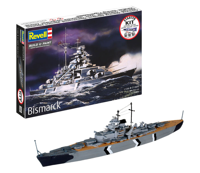 Revell Bismarck Plastic Model Starter Kit