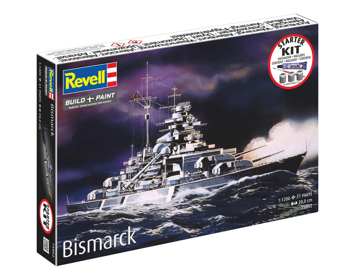 Revell Bismarck Plastic Model Starter Kit