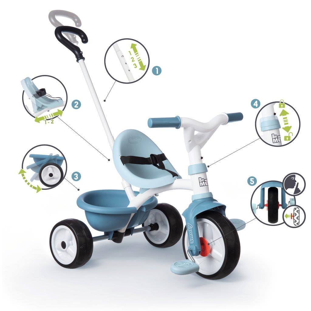 Smoby Be Move Blue Tricycle
