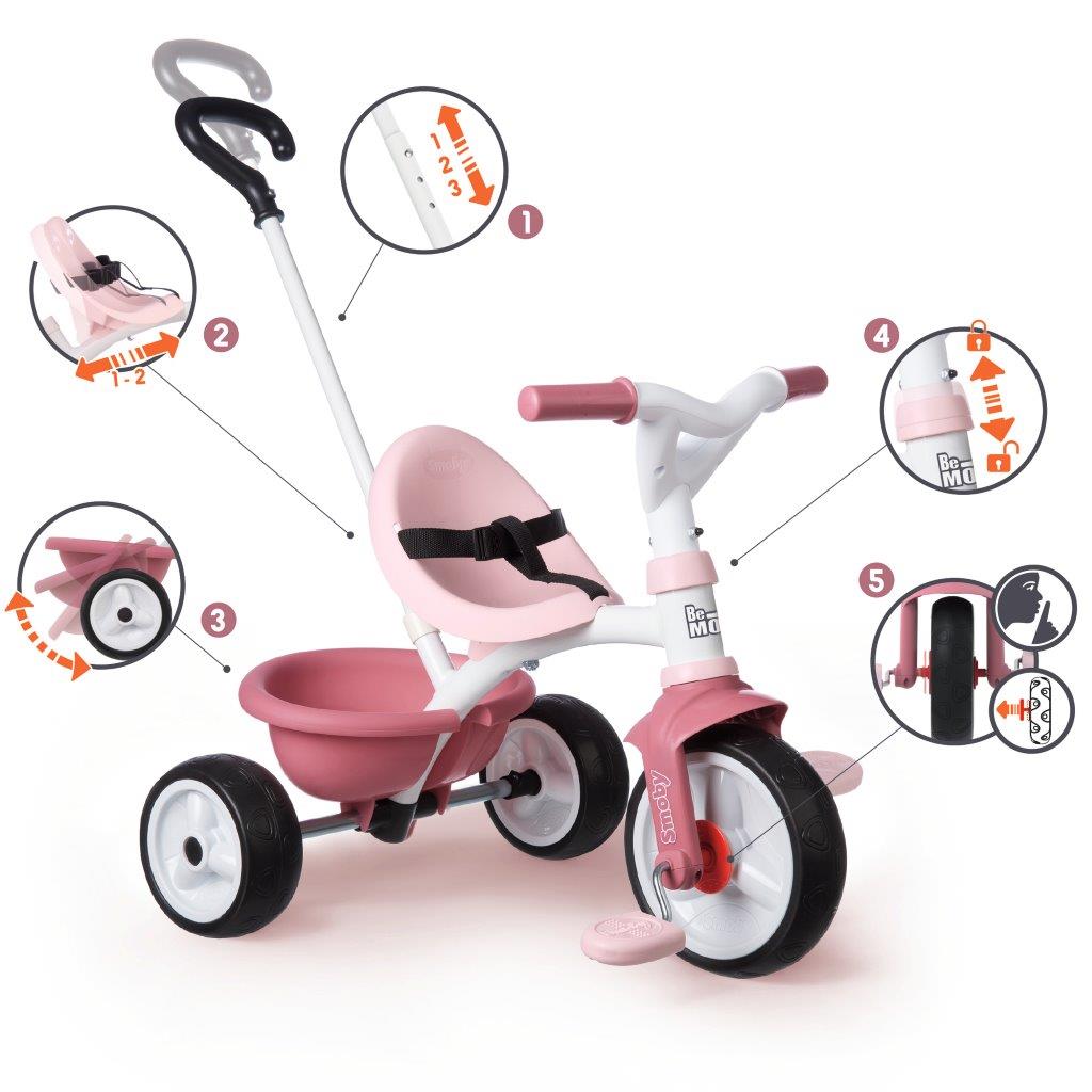 Smoby Be Move Pink Tricycle