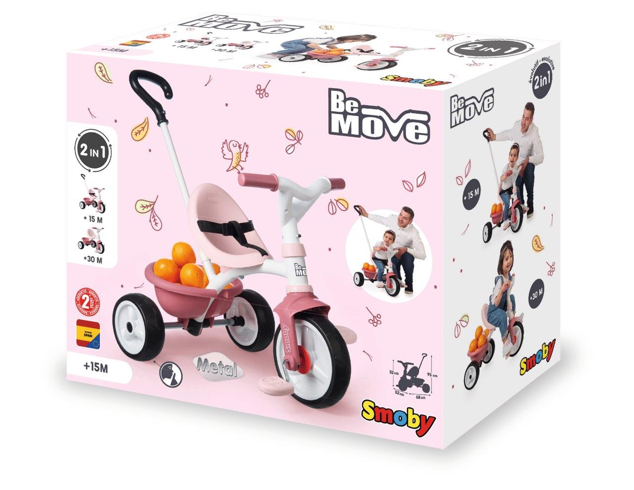 Smoby Be Move Pink Tricycle