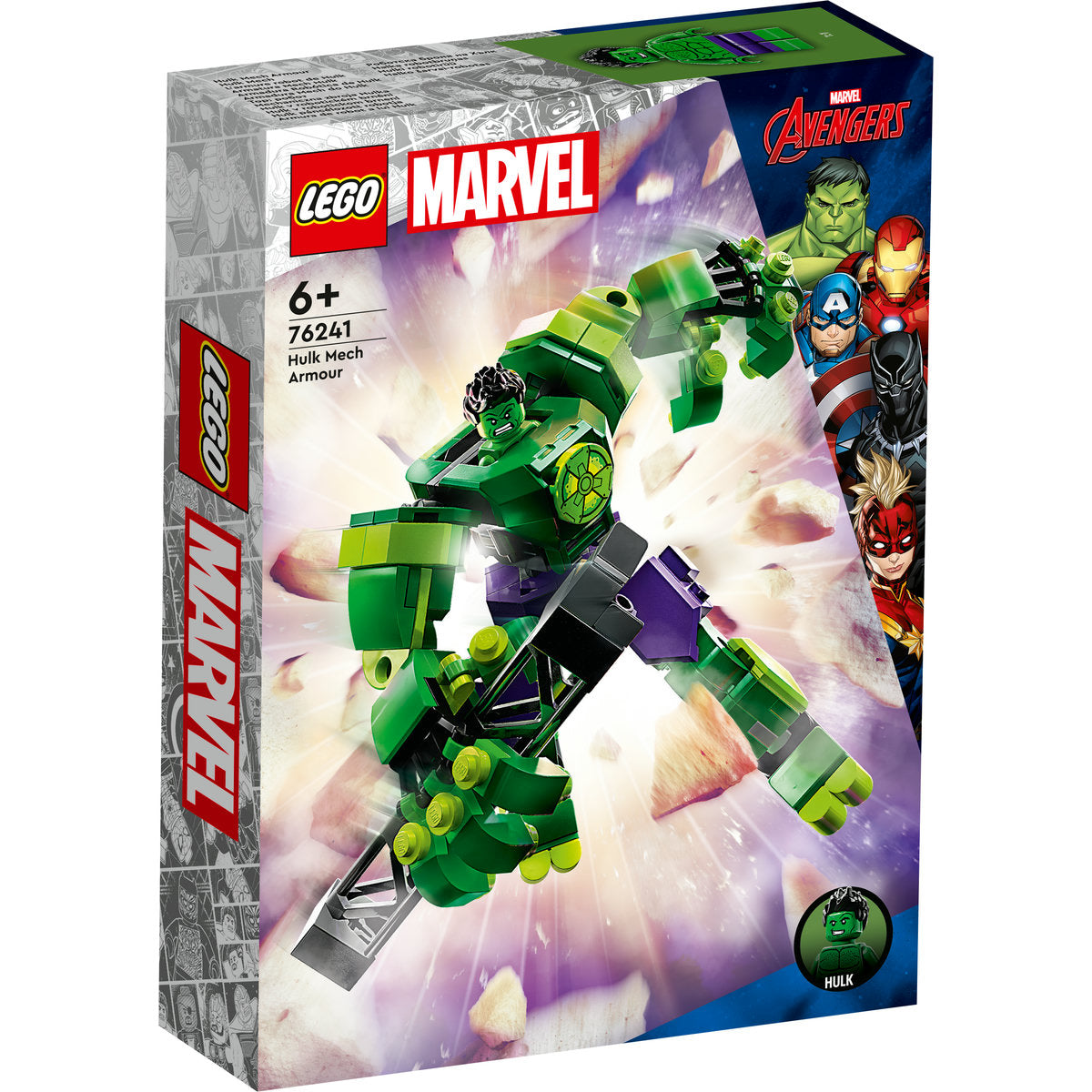 LEGO Marvel Hulk Mech Armour Building Toy 76241