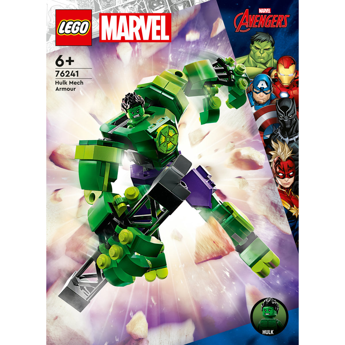 LEGO Marvel Hulk Mech Armour Building Toy 76241