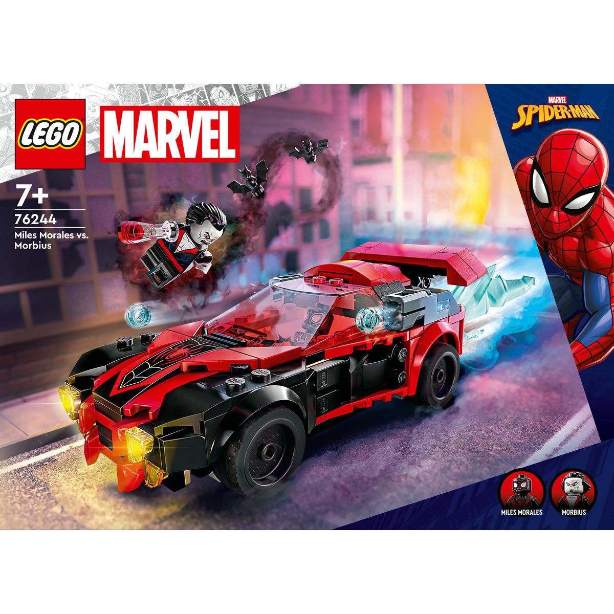 LEGO Marvel Miles Morales vs. Morbius Set 76244