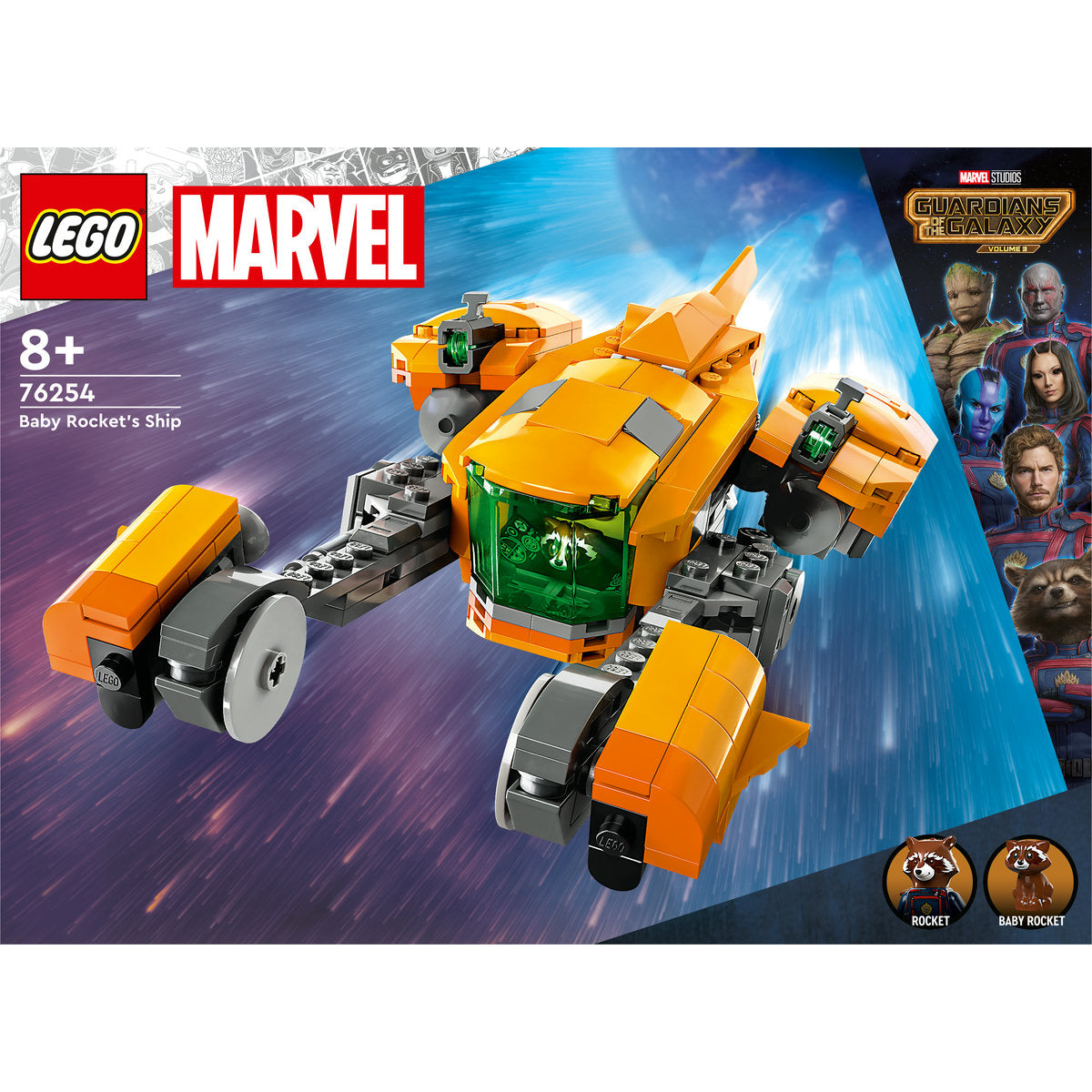LEGO Marvel Baby Rocket's Ship Building Toy 76254