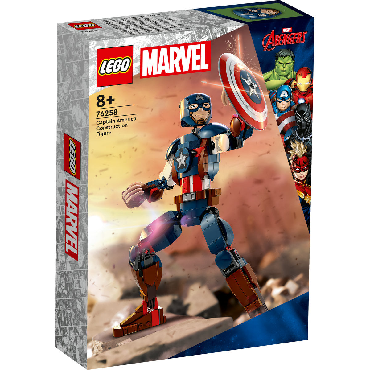 LEGO Marvel Captain America Construction Figure 76258