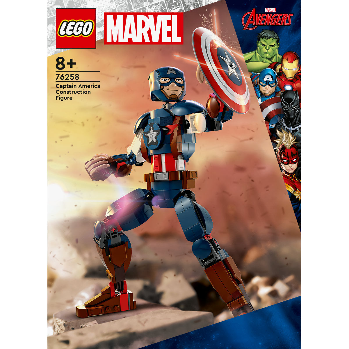 LEGO Marvel Captain America Construction Figure 76258