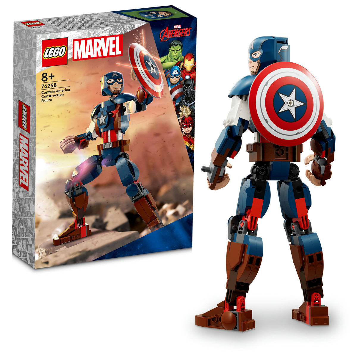 LEGO Marvel Captain America Construction Figure 76258