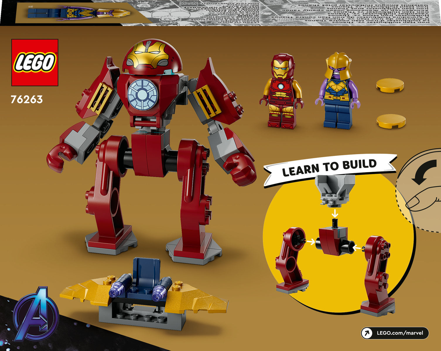 LEGO Marvel Iron Man Hulkbuster vs. Thanos Set 76263