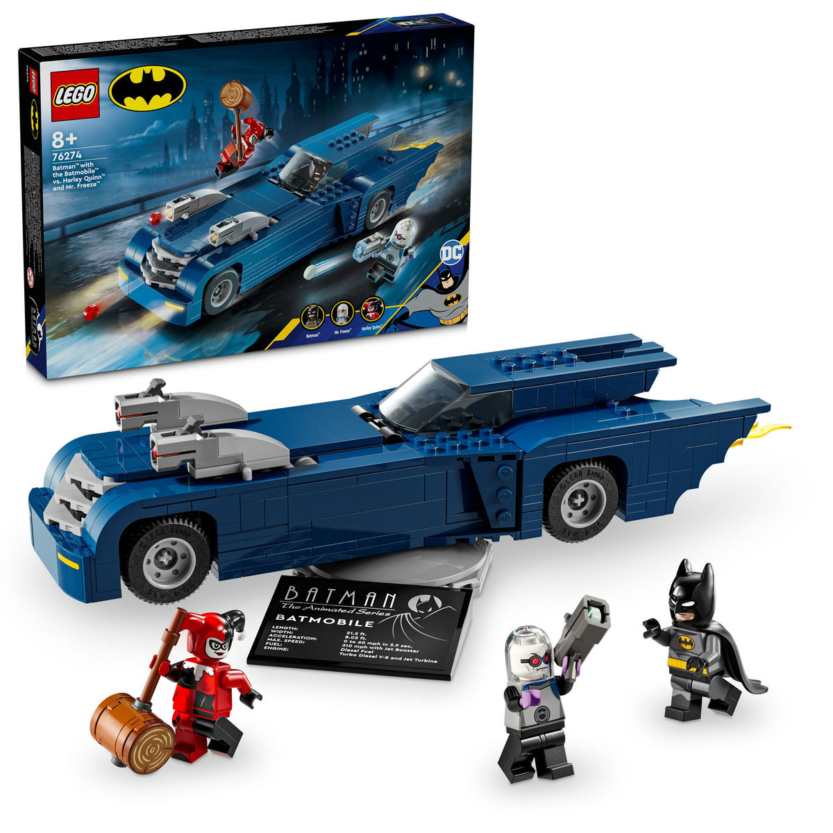 LEGO DC Batman with the Batmobile vs. Harley Quinn & Mr. Freeze 76274
