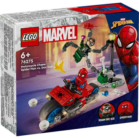 LEGO Marvel Motorcycle Chase: Spider-Man vs. Doc Ock 76275 - Moons Toystore