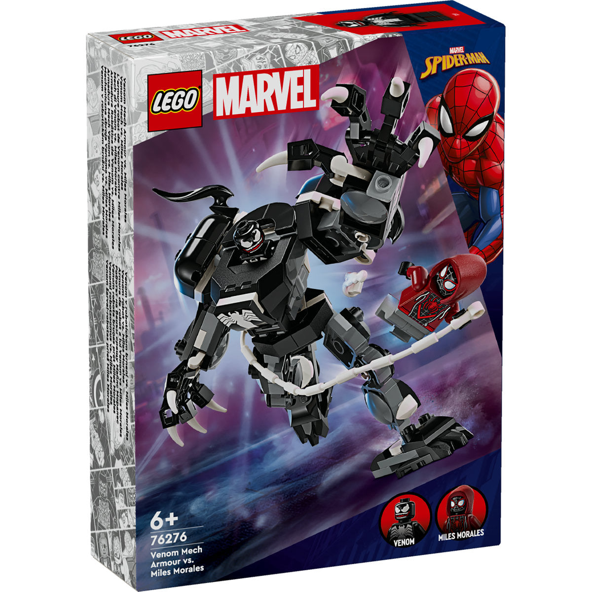 LEGO Marvel Venom Mech Armour vs. Miles Morales 76276