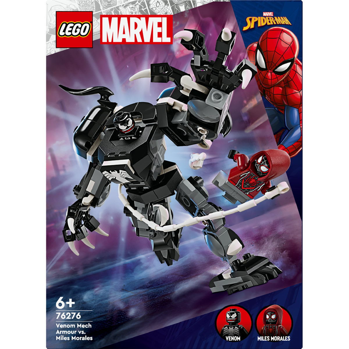 LEGO Marvel Venom Mech Armour vs. Miles Morales 76276