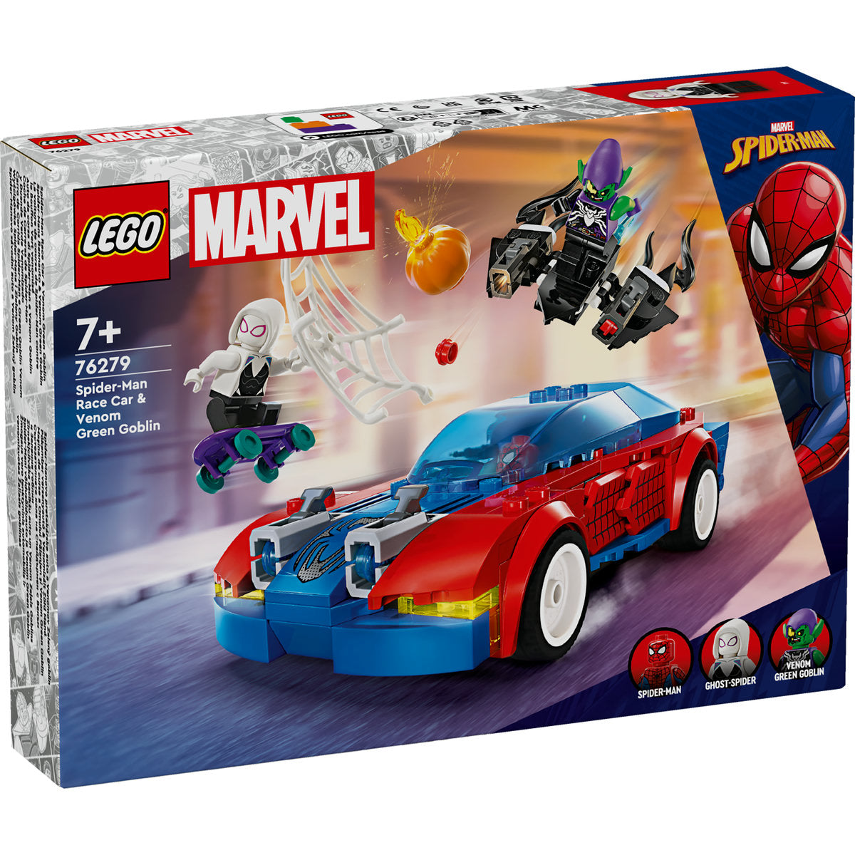 LEGO Marvel Spider-Man Race Car & Venom Green Goblin 76279
