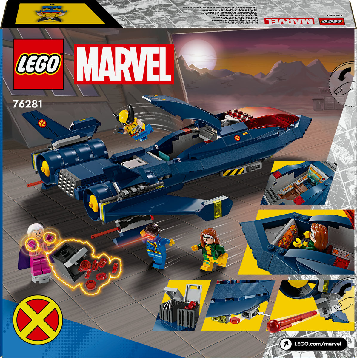 LEGO Marvel X-Men X-Jet Buildable Toy Plane 76281