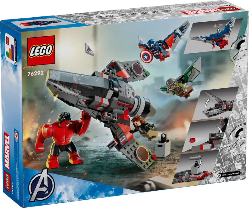 76292 Lego Marvel Captain America Vs Red Hulk Battle