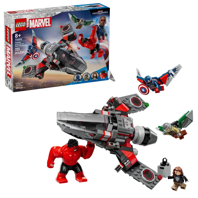 76292 Lego Marvel Captain America Vs Red Hulk Battle