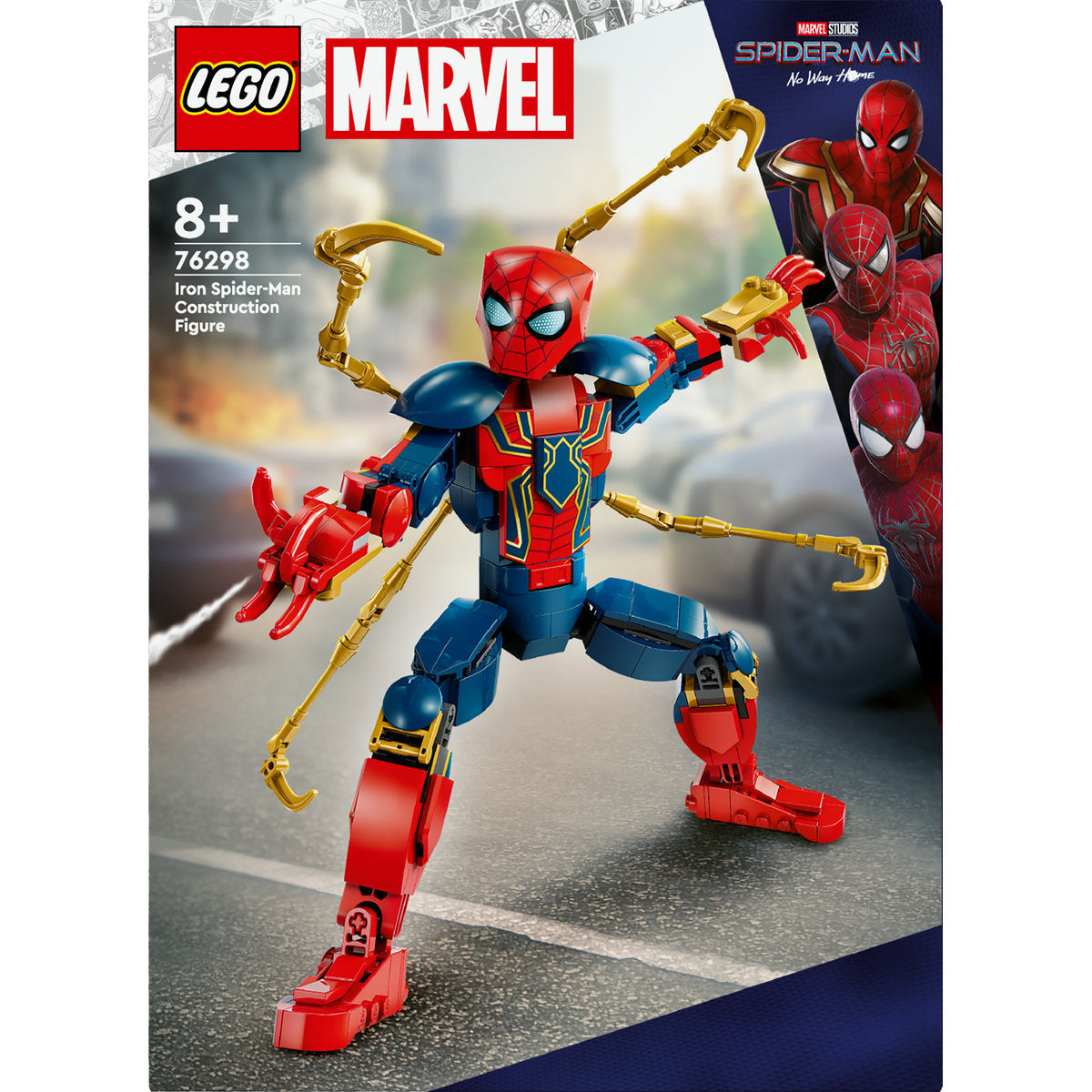 LEGO Marvel Iron Spider-Man Construction Figure 76298