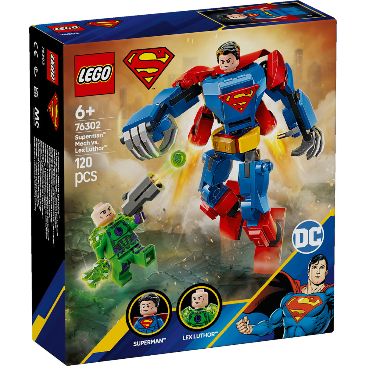 LEGO DC Superman Mech vs. Lex Luthor Toy Set 76302