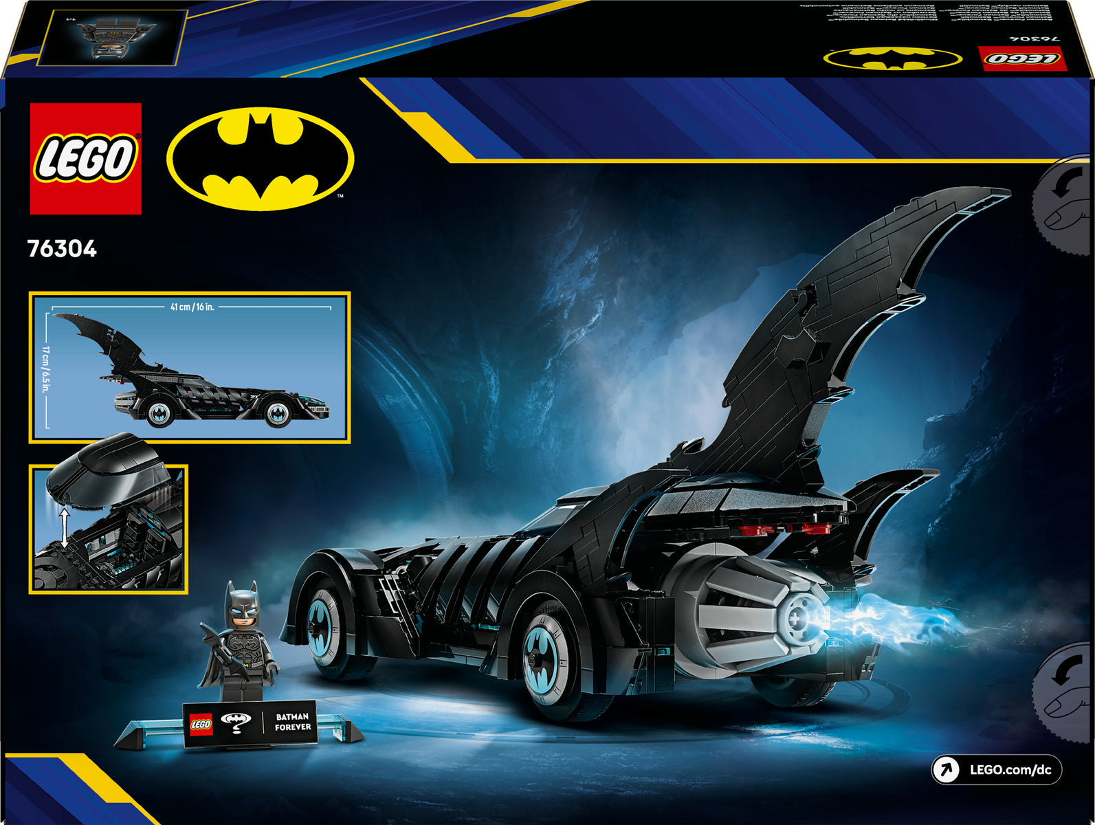 LEGO DC Batman Forever Batmobile Toy Car 76304