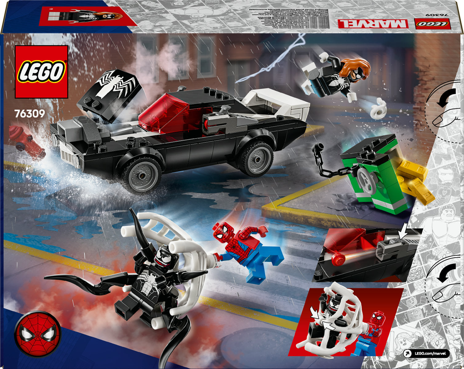 LEGO Marvel Spider-Man vs. Venom Muscle Car 76309
