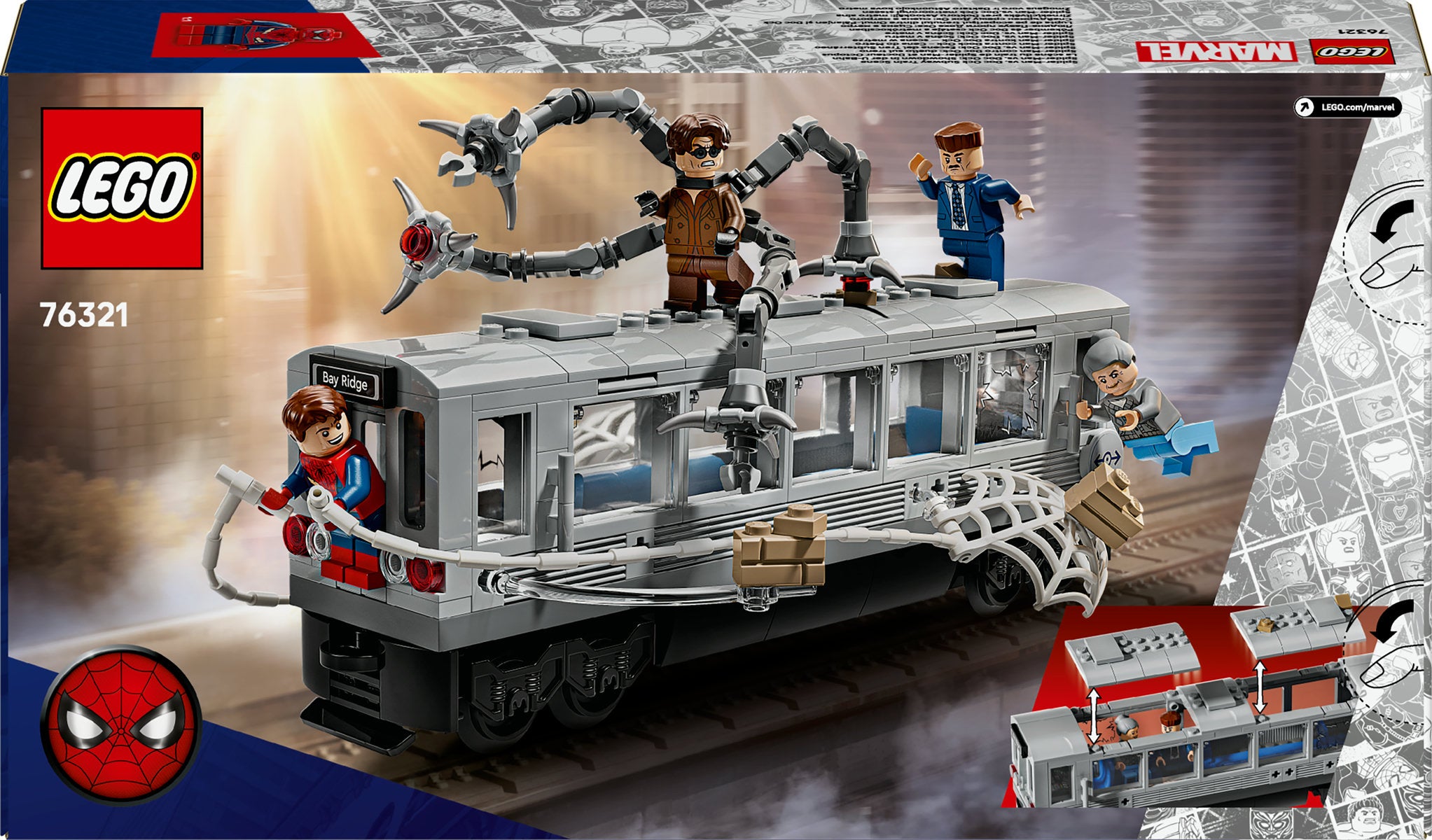 LEGO ǀ Marvel Spider-Man vs. Doc Ock Subway Train Scene 76321