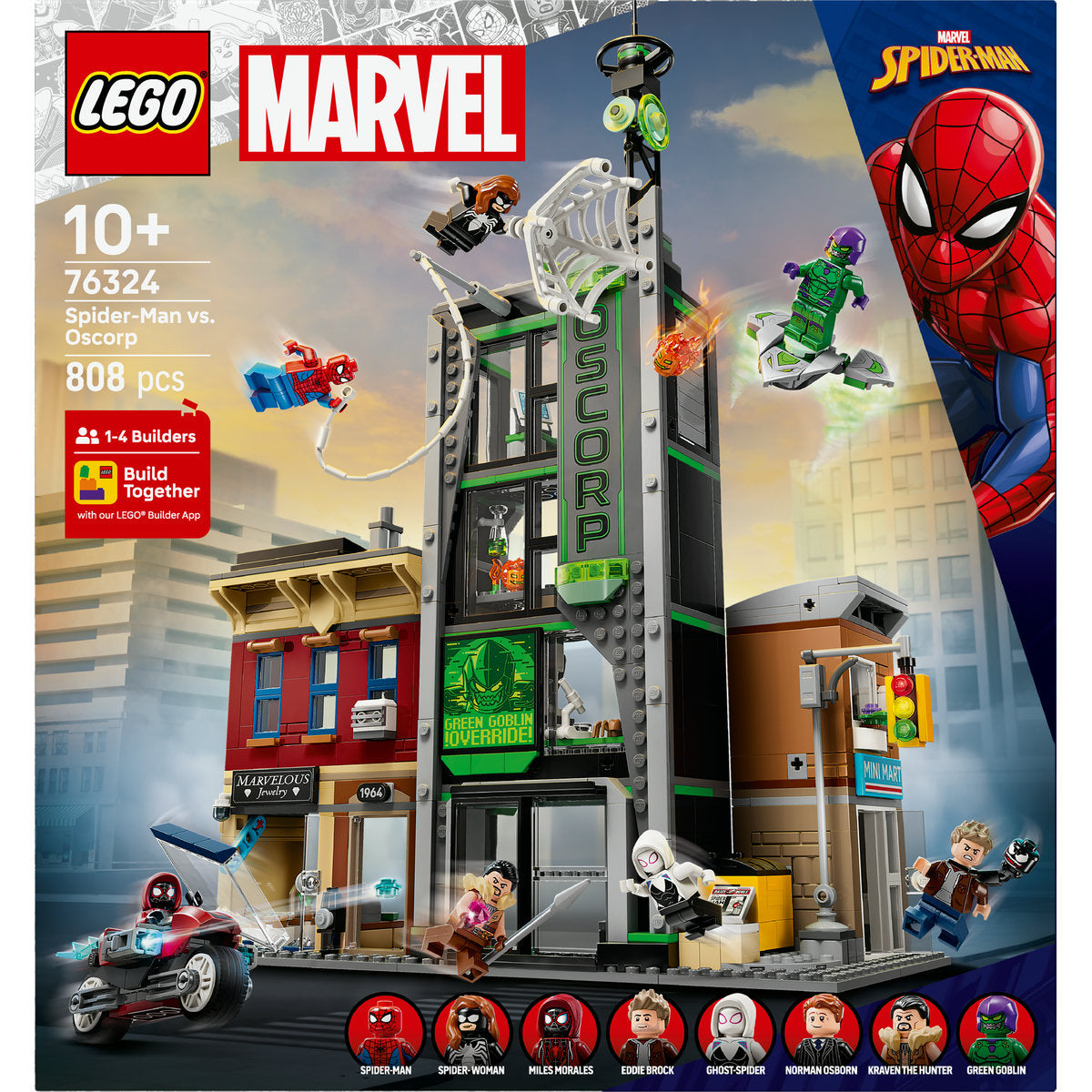 LEGO ǀ Marvel Spider-Man vs. Oscorp Set 76324