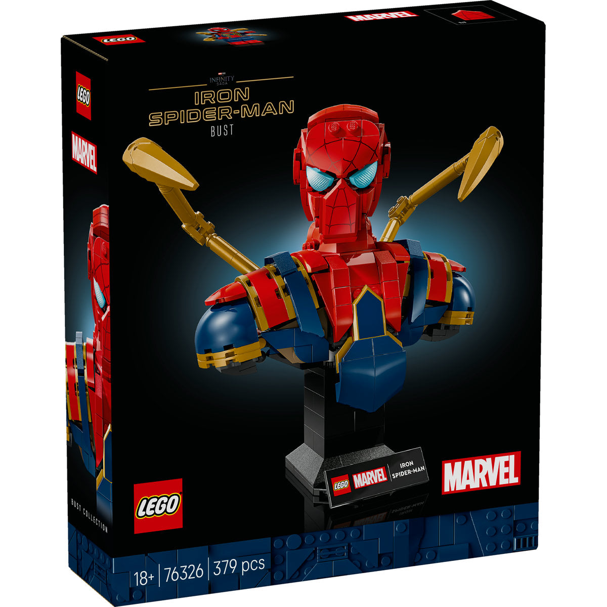 LEGO ǀ Marvel Iron Spider-Man Bust Collectible Adult Building Set 76326