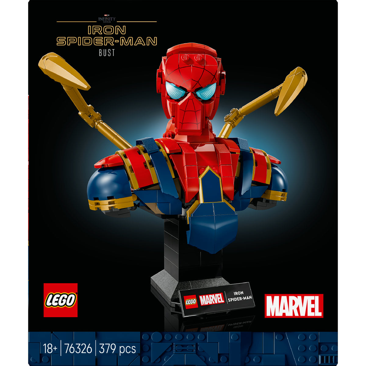 LEGO ǀ Marvel Iron Spider-Man Bust Collectible Adult Building Set 76326