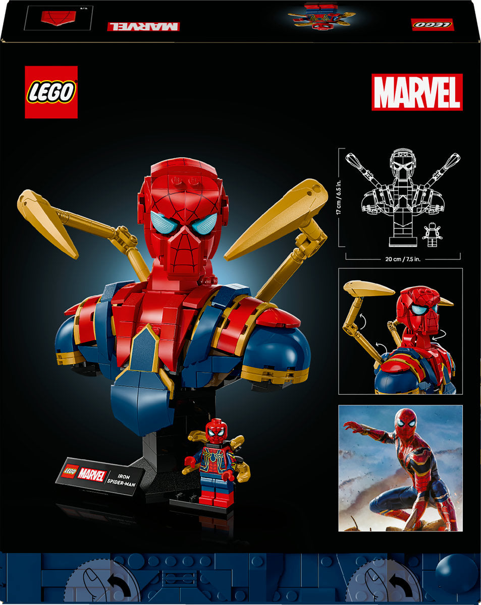 LEGO ǀ Marvel Iron Spider-Man Bust Collectible Adult Building Set 76326