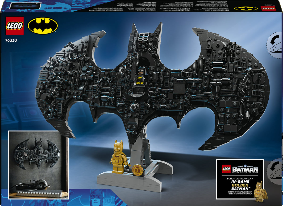 LEGO DC Batman Logo Superhero Toy Building Set 76330