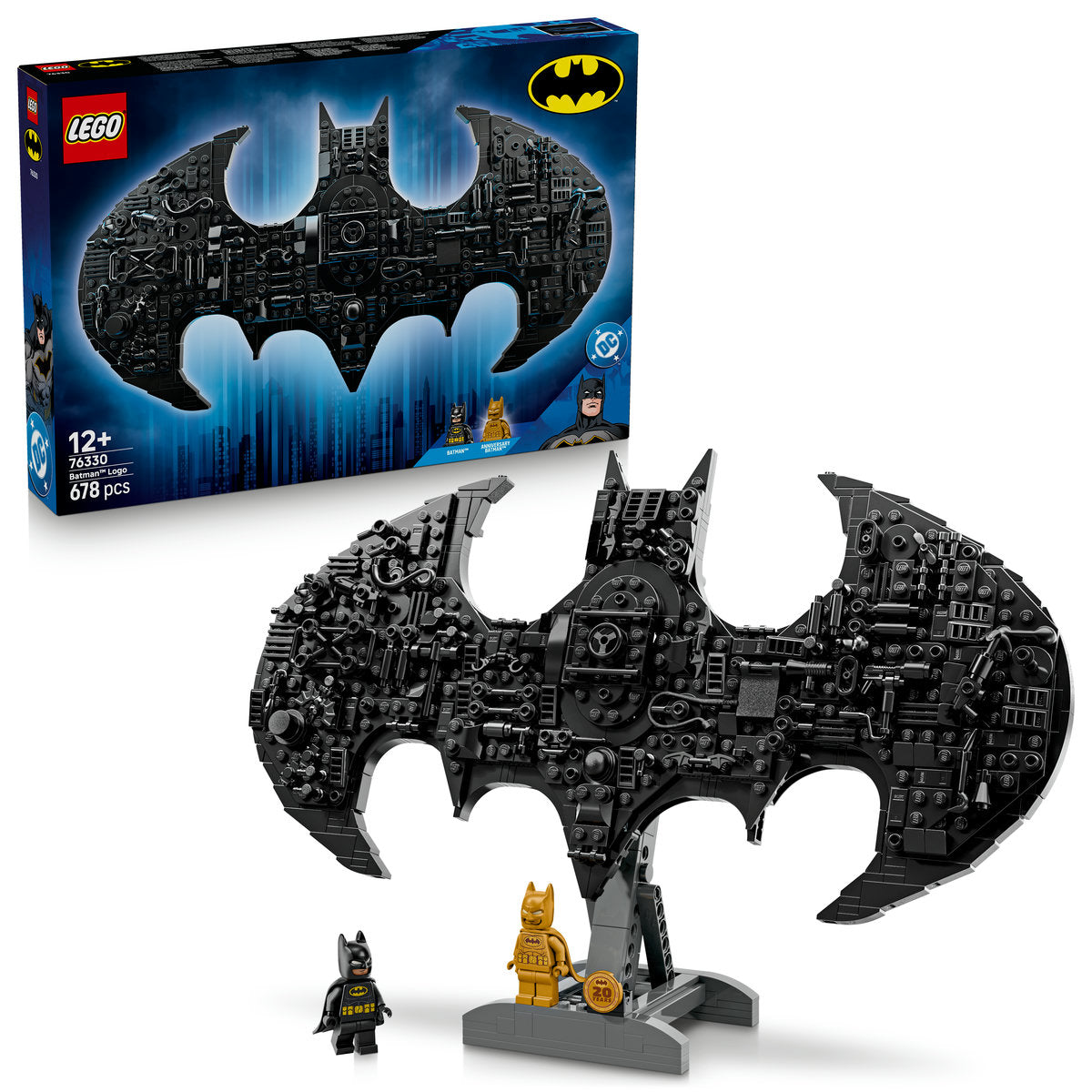 LEGO DC Batman Logo Superhero Toy Building Set 76330
