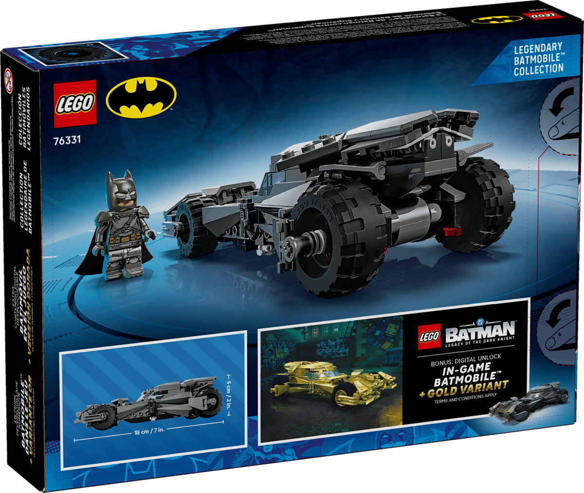 LEGO DC Batman v Superman Batmobile Car Toy 76331