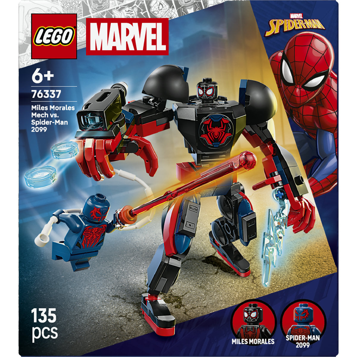 LEGO Marvel Miles Morales Mech vs. Spider-Man 2099 - 76337