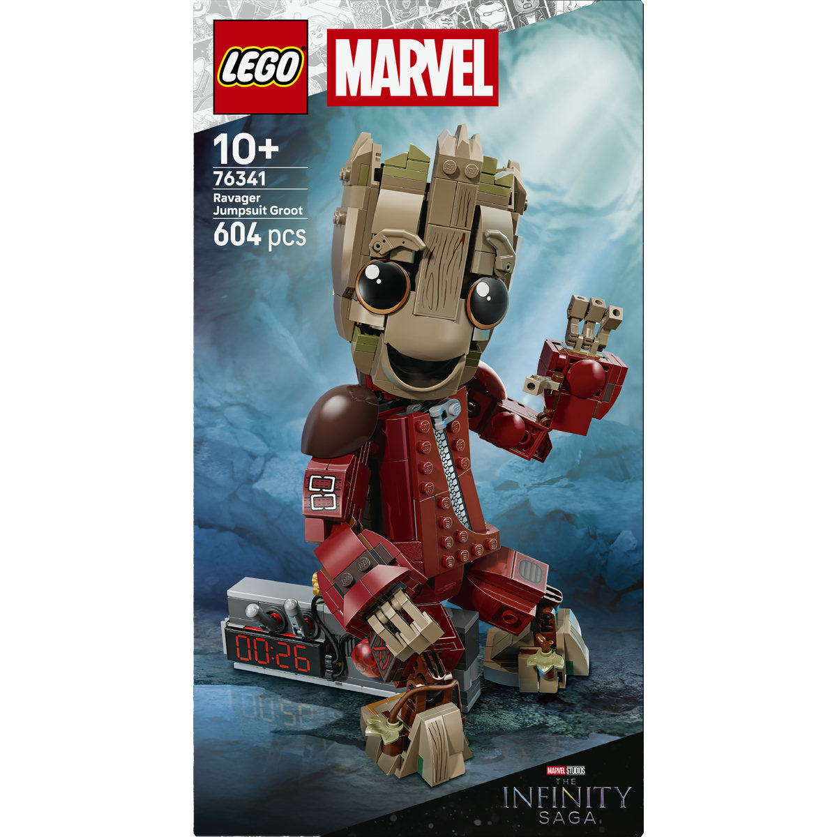 LEGO Marvel Ravager Jumpsuit Groot Figure 76341