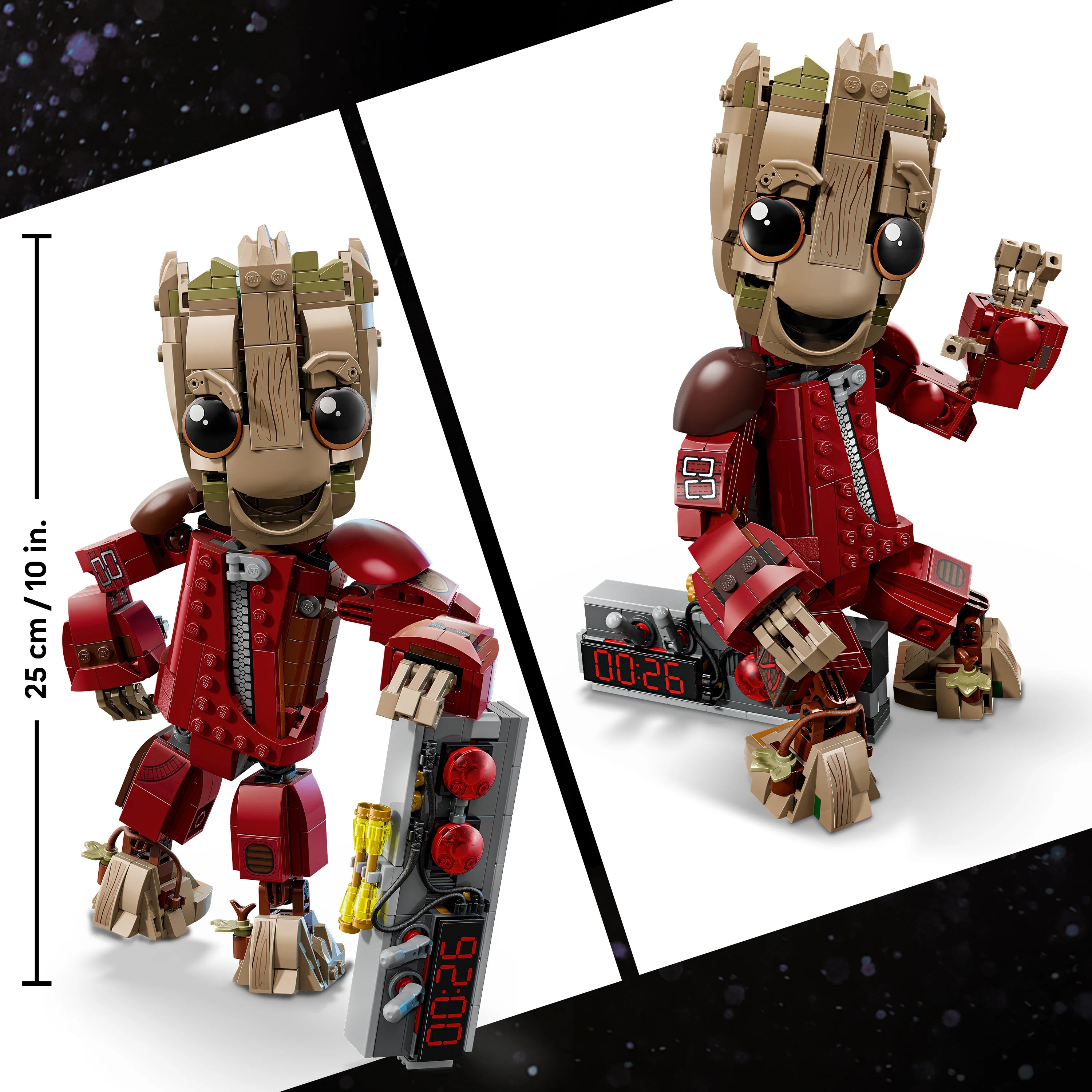 LEGO Marvel Ravager Jumpsuit Groot Figure 76341