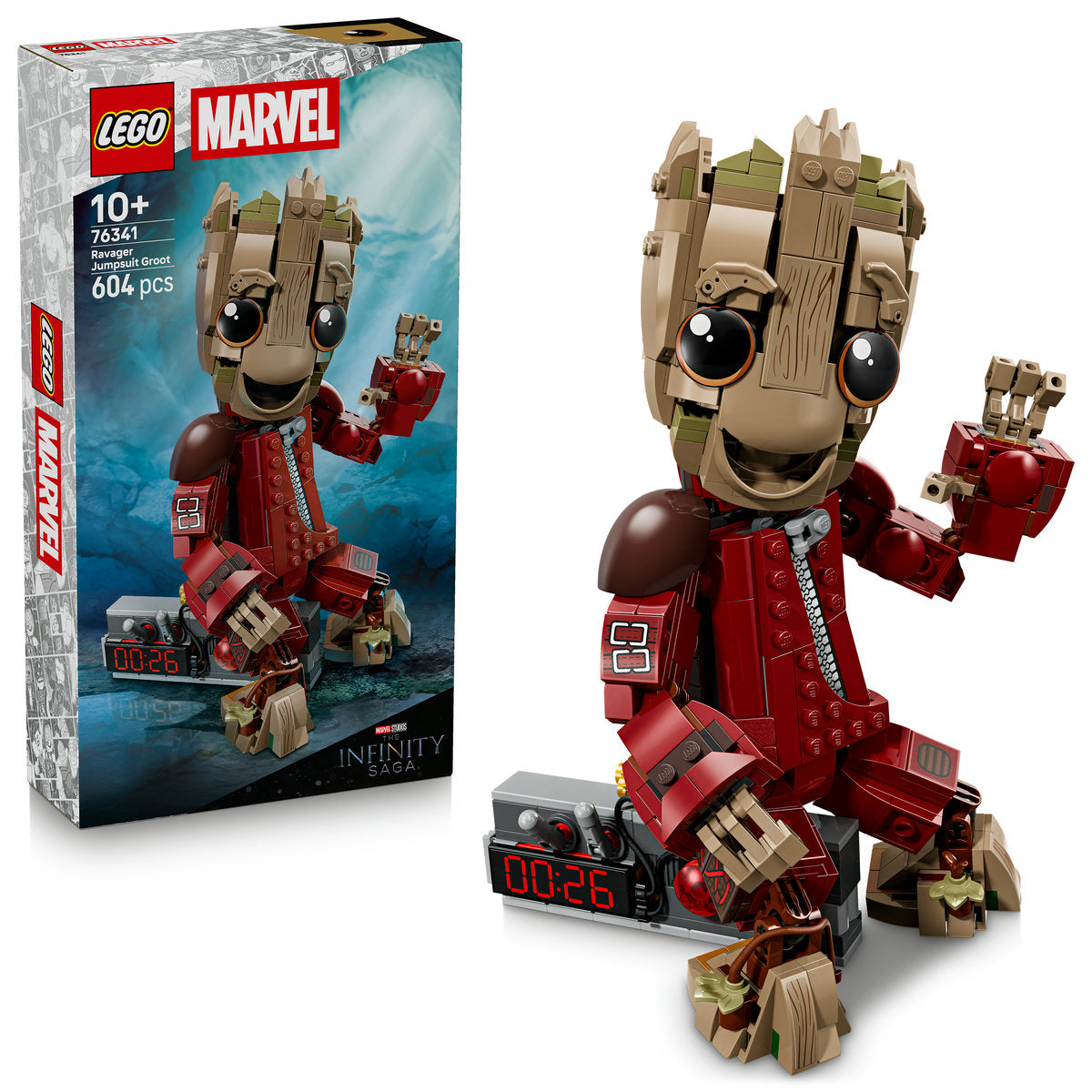 LEGO Marvel Ravager Jumpsuit Groot Figure 76341