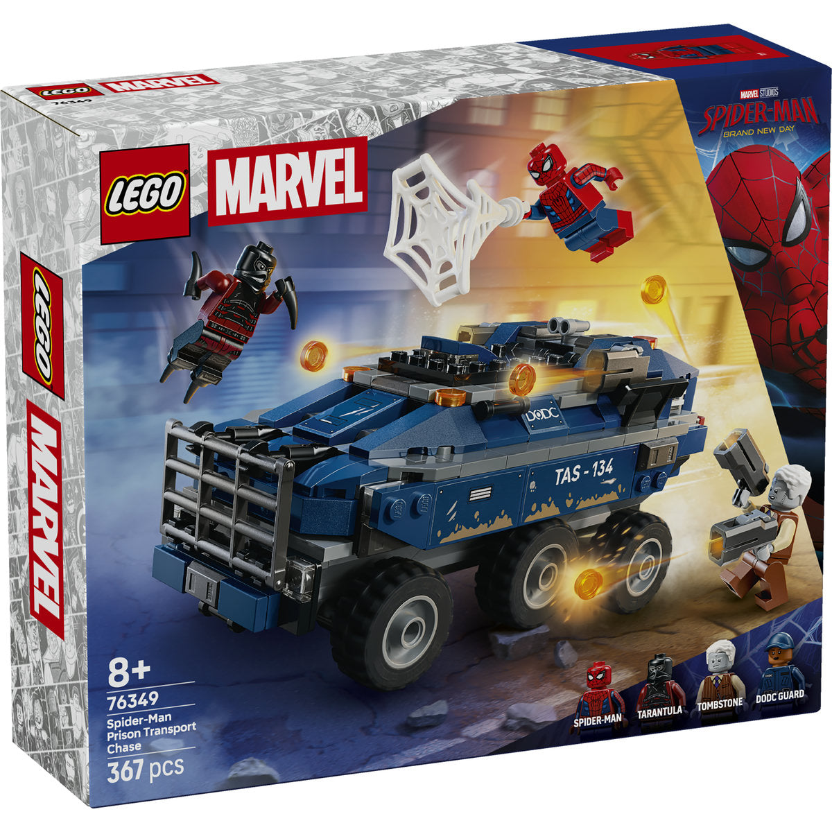 LEGO Marvel Spider-Man Prison Transport Chase Building Set 76349