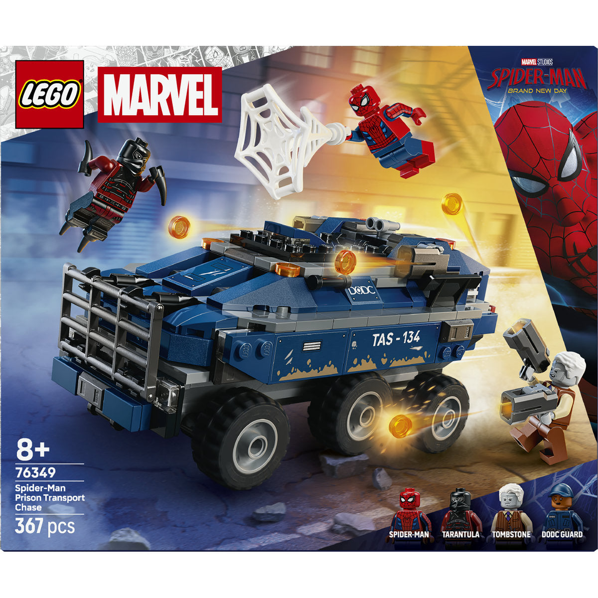 LEGO Marvel Spider-Man Prison Transport Chase Building Set 76349