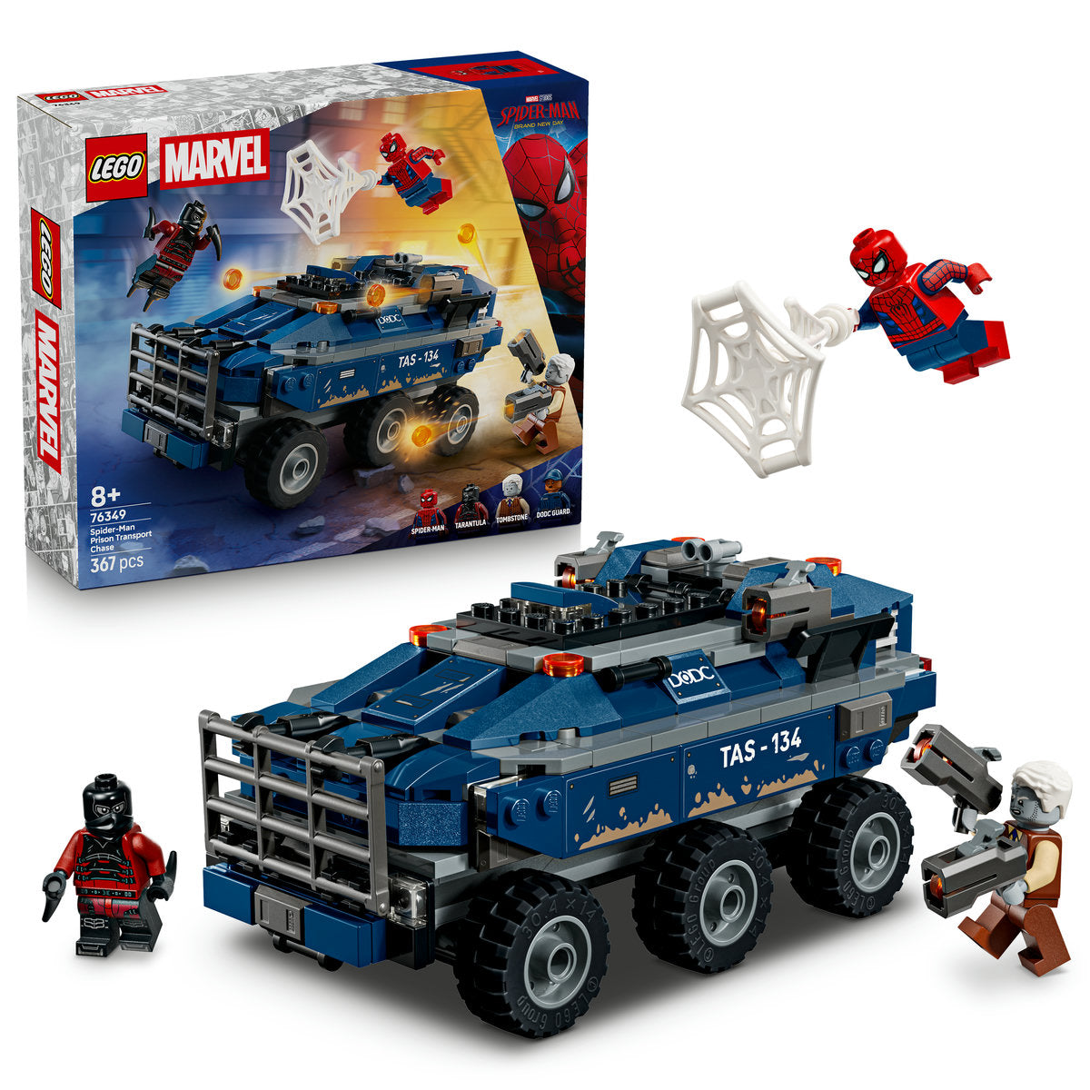 LEGO Marvel Spider-Man Prison Transport Chase Building Set 76349