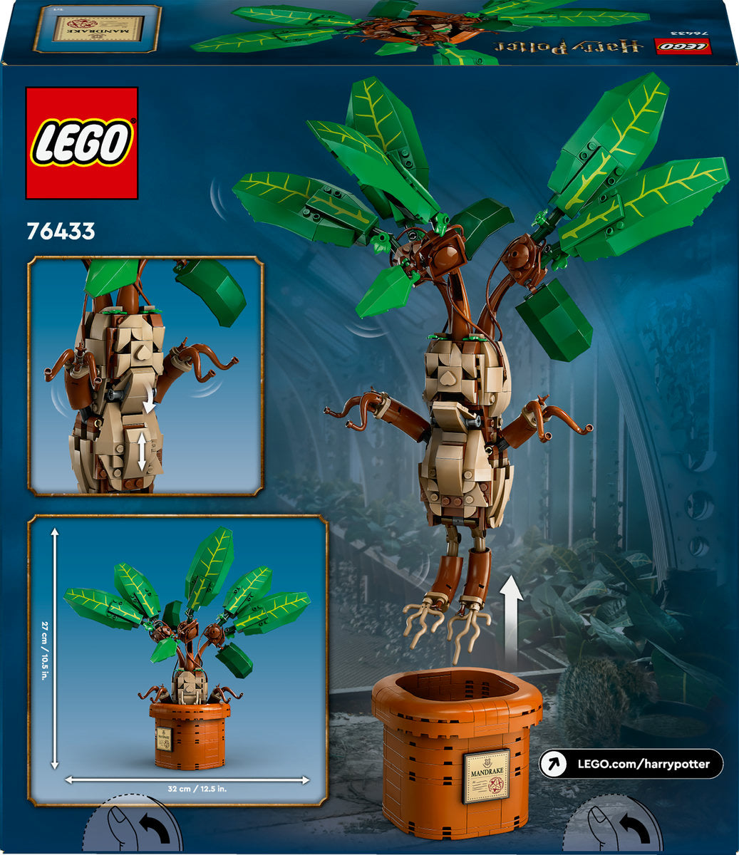 LEGO Harry Potter Mandrake Magical Plant Toy 76433 - Moons Toystore
