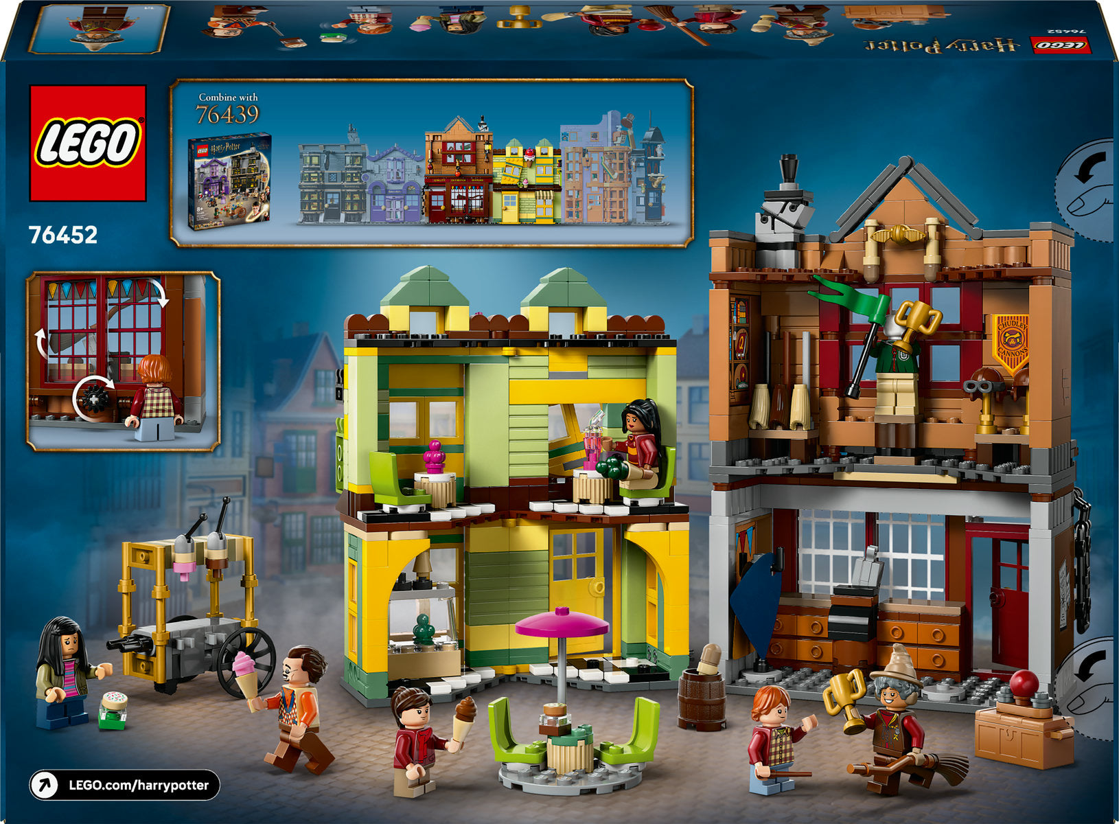LEGO Harry Potter Quality Quidditch Supplies & Ice Cream Parlour Set 76452
