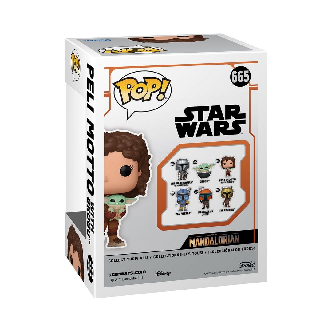 Pop Vinyl-The Mandalorian Peli Motto w/Grogu
