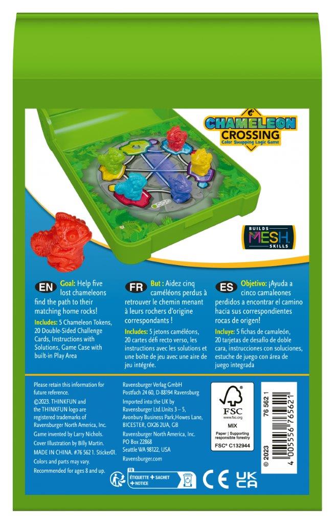 Ravensburger Flip N' Play Chameleon Crossing Board Game