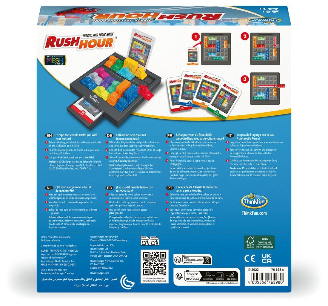 ThinkFun Rush Hour Traffic Jam Logic Game