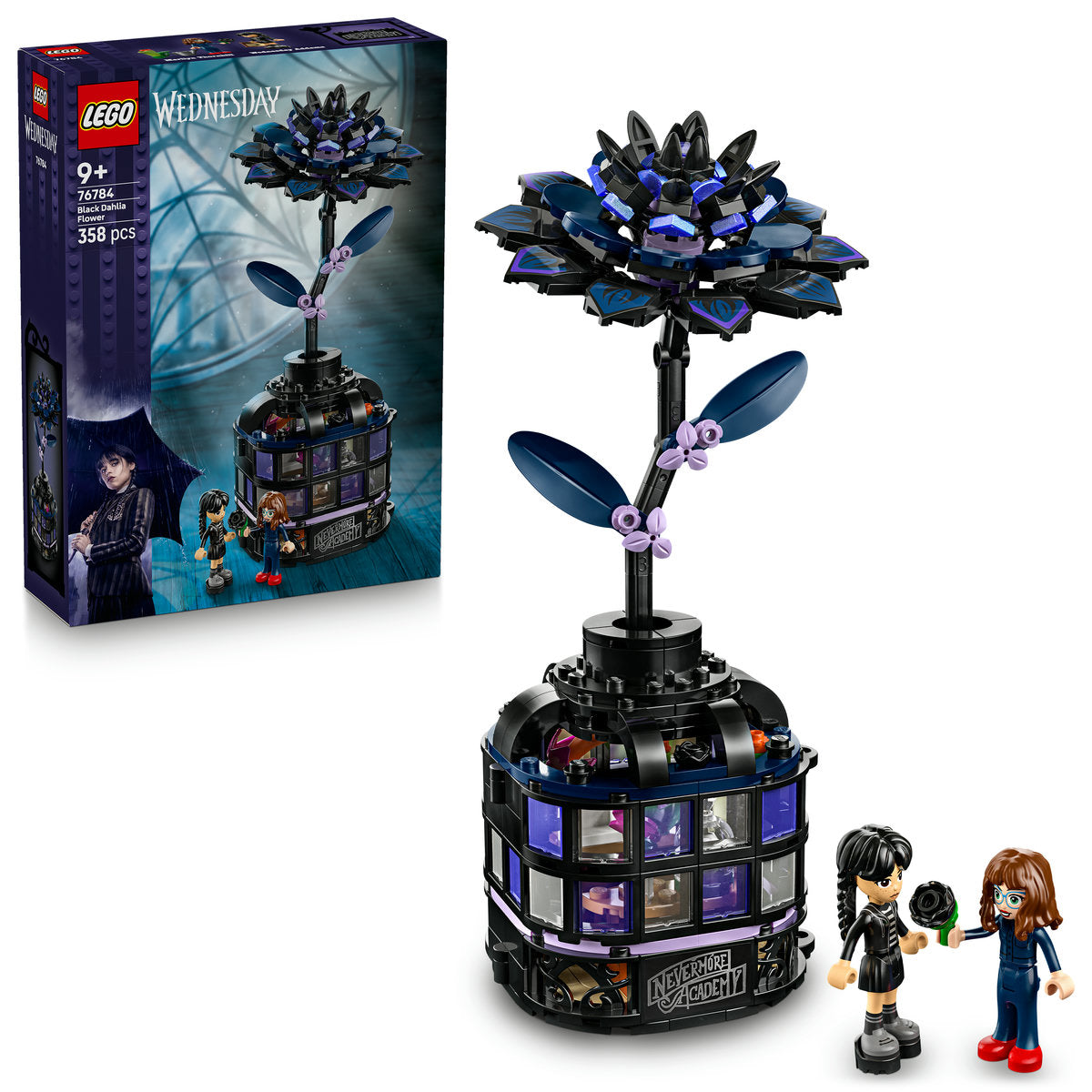 LEGO Wednesday Black Dahlia Flower Toy 76784