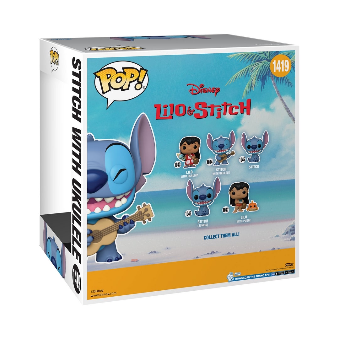 Funko POP! Jumbo: Lilo and Stitch - Stitch with Ukelele